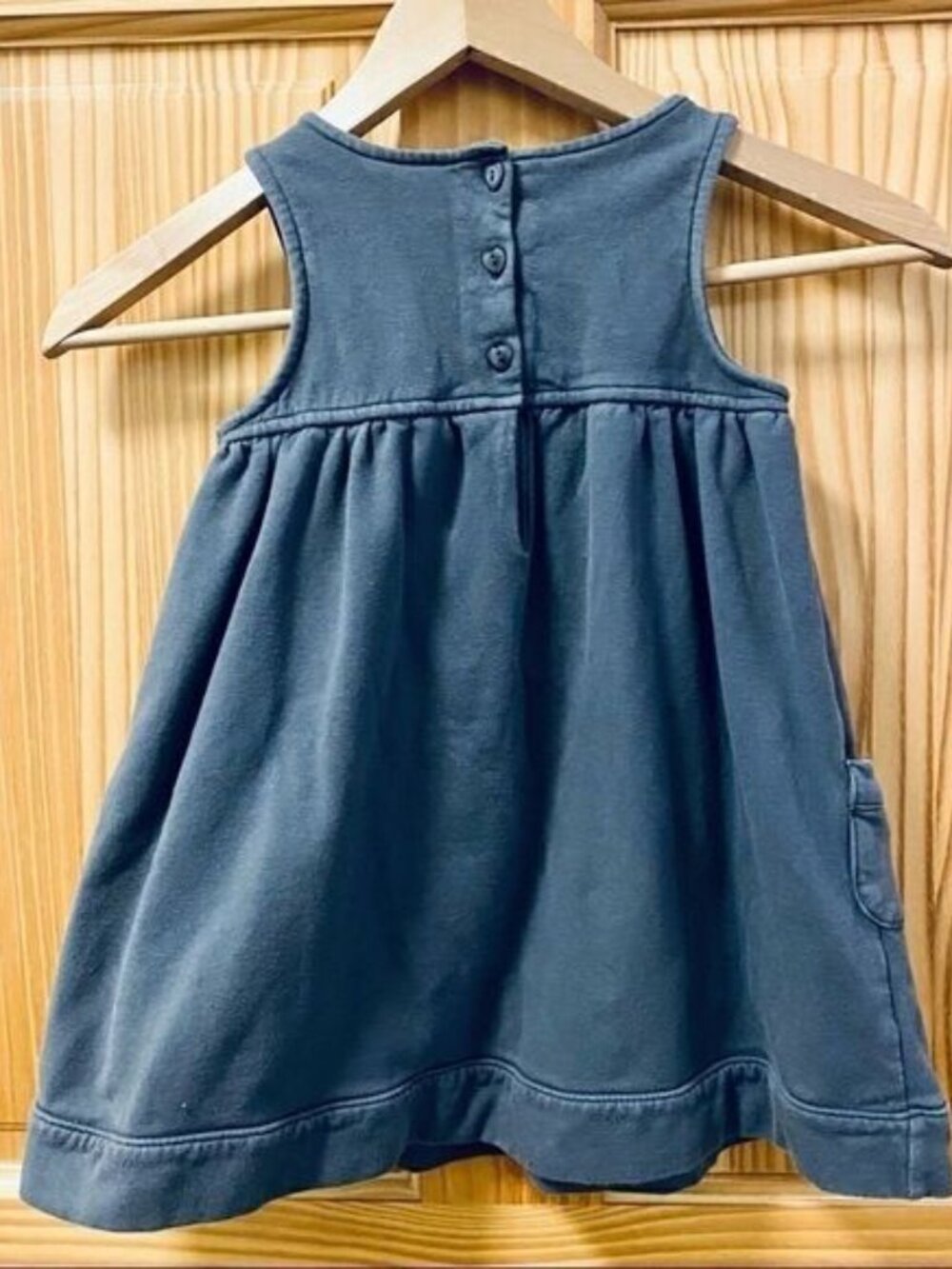 Jillian's Closet grey jersey dress with pockets 3T